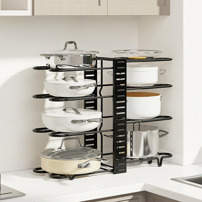 Kitchen Cabinet Organizer Steel Cookware Holder Baking Pan