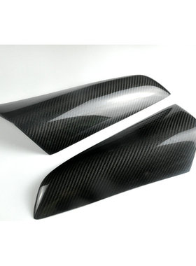 适用于奔驰G级眼眉W463G55G63G65G500改装碳纤灯眉前大灯装饰贴件