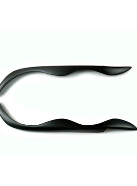 适用于宝马3系两门四门E46黑色树脂改装灯眉 眼眉 大灯装饰条贴件