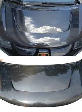 适用于14-19款新飞度GK5 M款碳纤维改装专用开孔机盖引擎盖车头盖