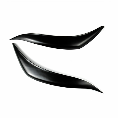 适用于10-13款丰田卡罗拉哑黑树脂改装专用灯眉眼眉大灯装饰贴件