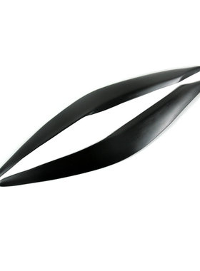 适用于11-18款新波罗黑色树脂灯眉 Polo MK5大灯眉贴 改装碳眼眉