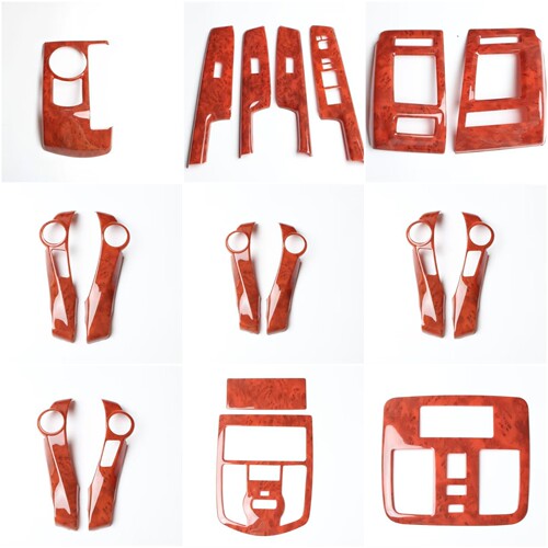 适用于丰田普锐斯PRIUS ZVW40碳纤维桃木内饰贴 改装中控方向盘贴