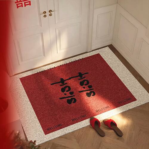结婚红色喜庆乔迁新居入户门垫