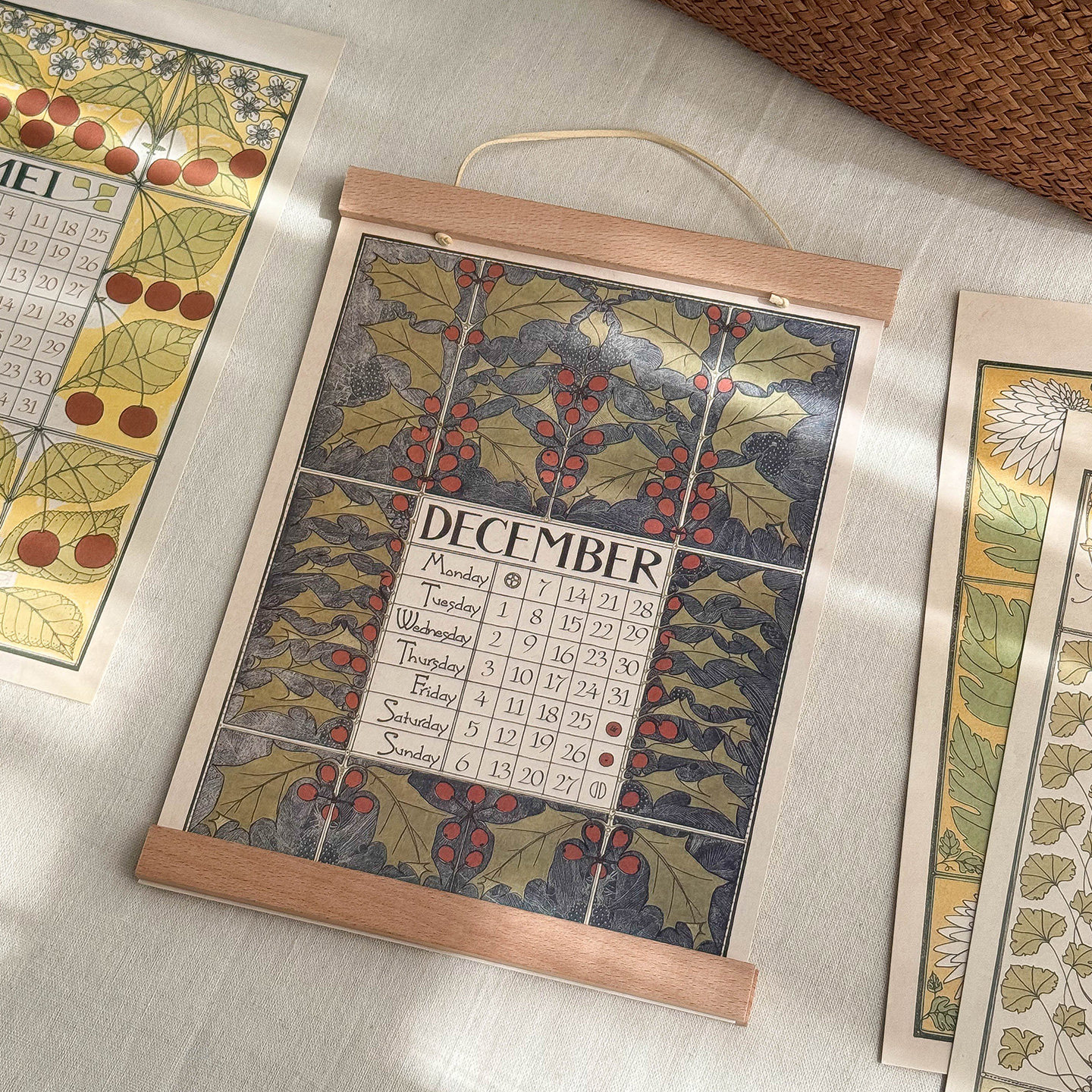 中古风艺术画日历南法设计感挂历