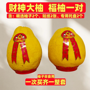 非食用精选黄皮青皮财神柚梅州三红肉蜜柚沙田柚摆景桌上柚福柚子