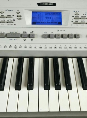 二手雅马哈KB320电子琴滑音轮成人电子琴61键力度琴红白喜事包邮