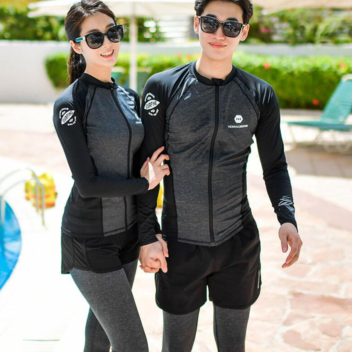 韩国潜水服拉链分体长袖长裤游泳衣防晒速干情侣男女水母衣浮潜服在类目 户外/登山/野营/旅行用品, 户外服装, 潜水服中 - 来自Buy2taobao.com提供专业的淘宝代购服务
