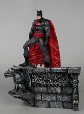 1/12neca6寸铁血dc蝙蝠侠可动人偶鹰首石像吸血鬼地台场景现货