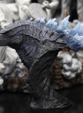 哥斯拉2 红莲 怪兽 godzilla半身胸像  模型 树脂 雕像 白模 现货