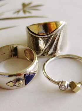 欧洲vintage首饰德国老纯银镀金