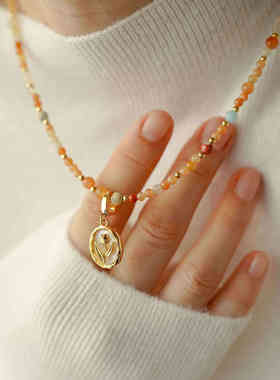 新中式红玛瑙串珠项链