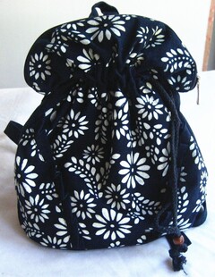 乌镇特产 特色蓝印花布包包 小双肩包 学生包休闲旅游包