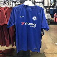 Nike Premier League Chelsea 17-18 mùa áo đồng phục bóng đá ngắn tay áo sân nhà 905513-496 905512 - Bóng đá găng tay thủ môn lining