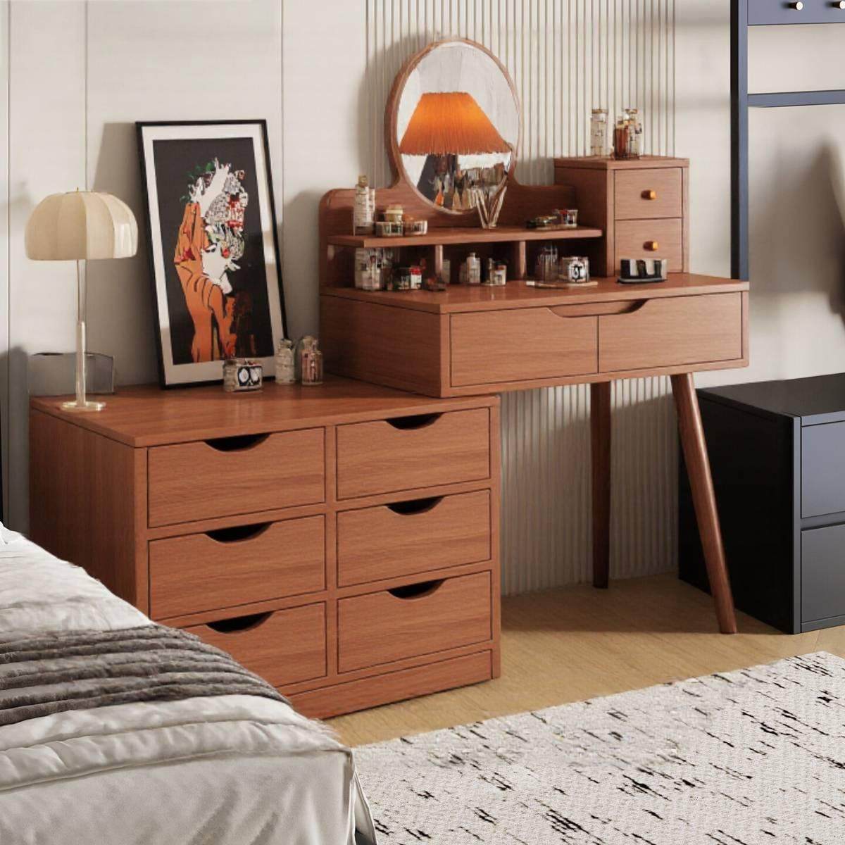 卧室现代简约斗柜梳妆台一体