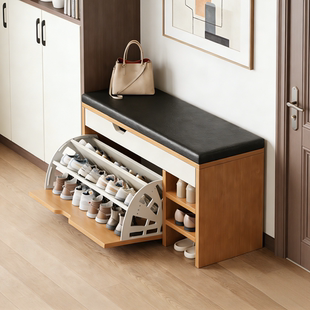 换鞋凳门口家用小户型可坐式极窄翻斗鞋柜可收纳储物玄关穿鞋凳子