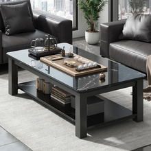 茶几客厅家用现代简约钢化玻璃办公室极简茶台2025新款小户型茶桌