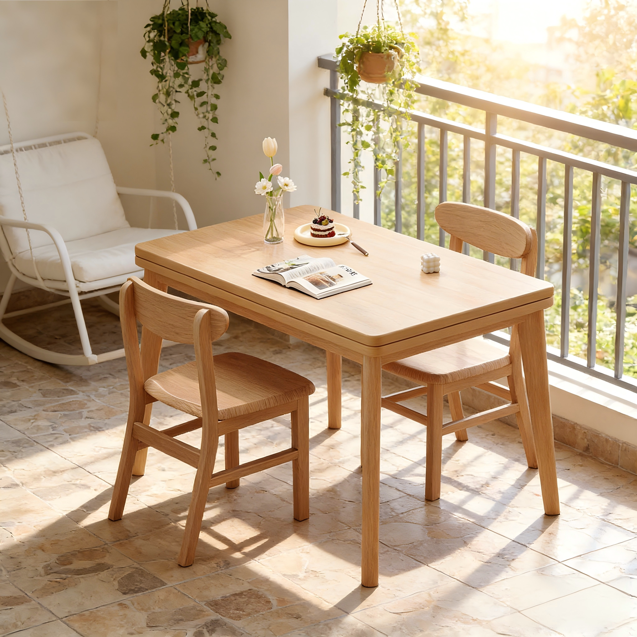 餐桌小户型家用2026新款多功能折叠可伸缩饭桌简约现代餐桌椅组合