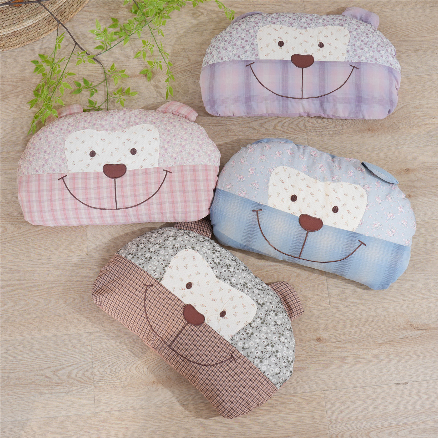 可爱猴纯棉荞麦壳枕头办公室沙发午睡枕儿童枕学生单人枕全卡通枕