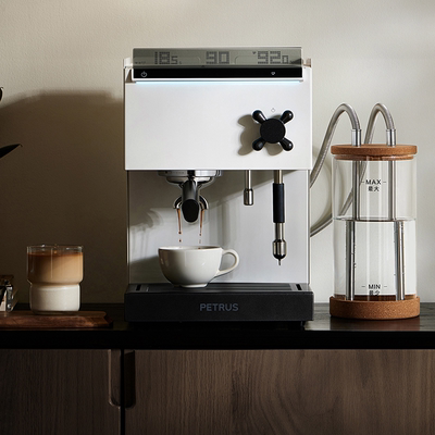 柏翠PE3888Pro直白咖啡机小型家用美意式全半自动商用萃取办公室