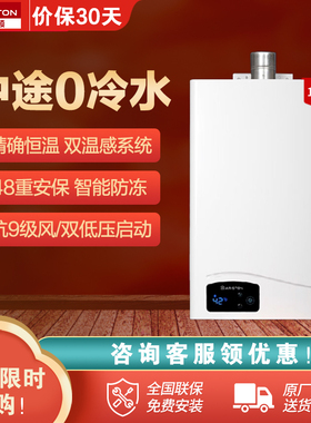 ARISTON/阿里斯顿JSQ26/32-Ai9 FD 12T即热式燃气热水器恒温强排