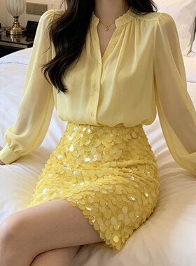 法式气质名媛亮片生日礼服高级感赫本风小黑裙半身裙女2026夏新款