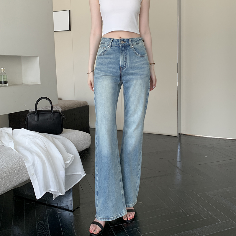 微喇长裤常规牛仔2025春秋百搭