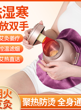 宫廷灸艾灸盒控温滤烟随身灸腰腹家用艾灸盒熏蒸艾灸器具艾美灸