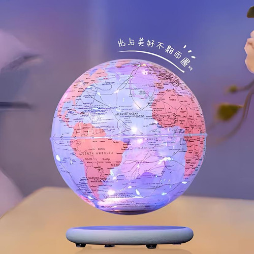 生日礼物磁悬浮透明地球仪小夜灯