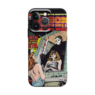 欧美复古海报经典恐怖电影黑色十三号星期五适用于iPhone16pro/17ProMax/15plus苹果13Pro手机壳14防摔保护套