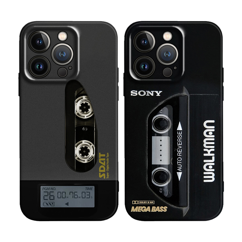 复古SDAT随身听播放器图案手机壳