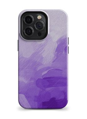 简约紫色渐变油画风抽象艺术适用于iPhone16 ProMax/15 plus苹果14Pro手机壳13防摔保护套华为荣耀小米iqoo12