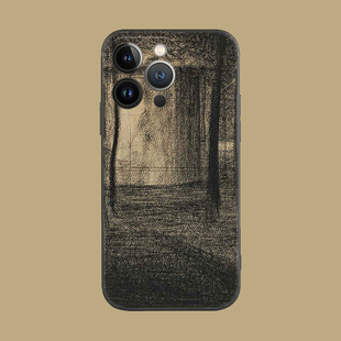 冷淡风禁欲系抽象树干小众文艺术暗黑风适用于iPhone 14苹果13ProMAX手机壳12/11保护套华为mate小米13 OPPO