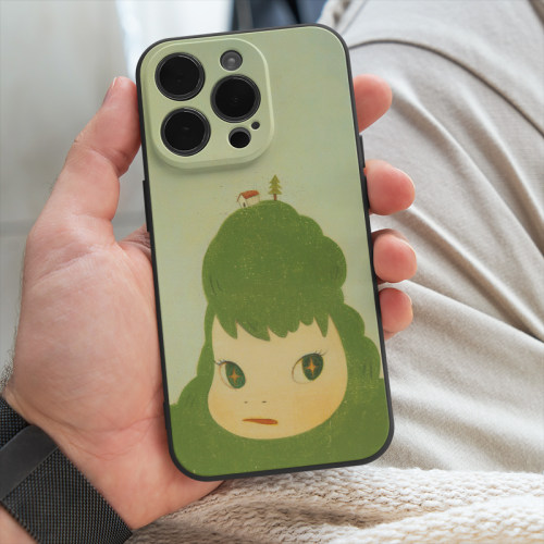 日系艺术奈良美智可爱大树手机壳