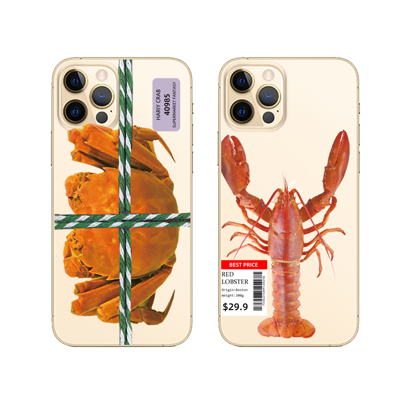 网红大闸蟹iPhone12苹果手机壳