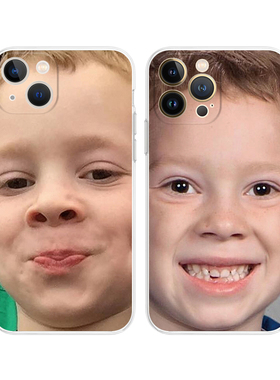 可爱搞笑假笑男孩gavin适用苹果14 plus/13手机壳iPhone 13Pro ma