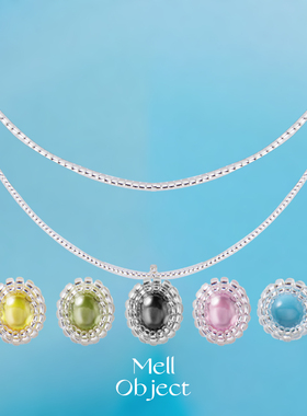 Mell宝石双层项链串珠女小众高级感多巴胺甜妹风设计气质锁骨链