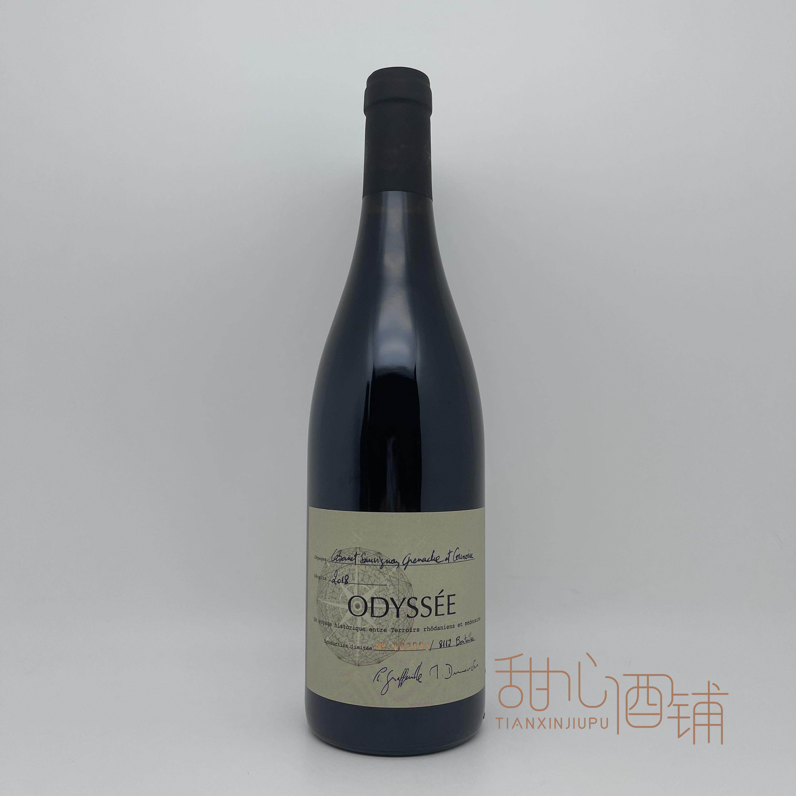 法国 ODYSSEE 车库酒雄狮酿酒师之作 奥德斯 红葡萄酒2018帕克95