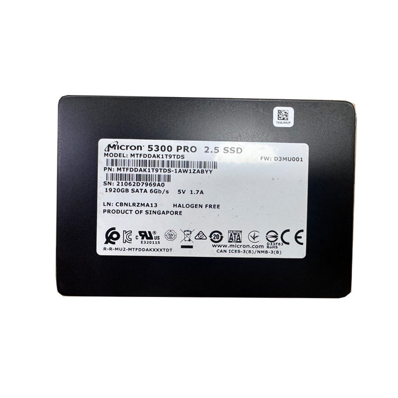 镁光5300PRO 1.92T SATA接口 SSD 2.5寸企