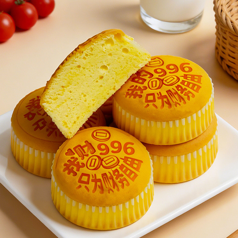 无糖无面粉骆驼奶鸡蛋糕早餐代餐软糯即食零食品糕点糖友茶点