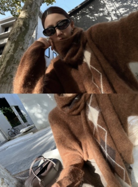 nczz《冬令时》  羊绒羊毛v领毛衣+围巾