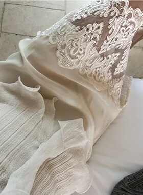 nczz《春信》蕾丝拼接半裙