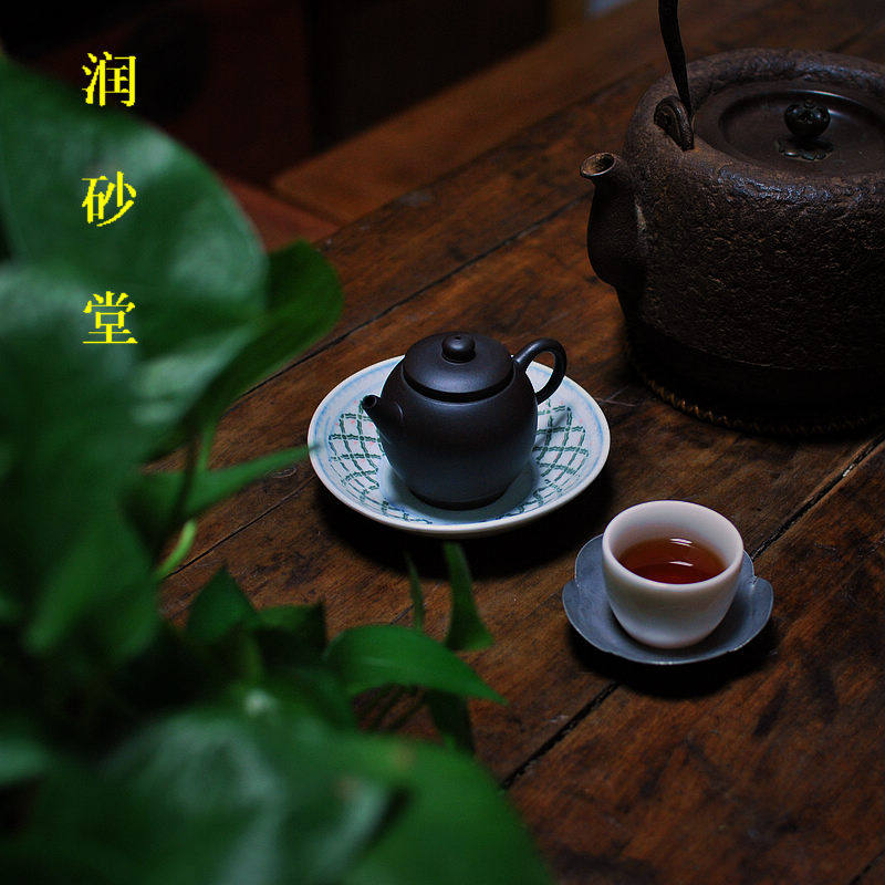 润砂堂正宗手工具轮珠紫砂壶早期厂版黑料非一厂茶香记壶（仅展示