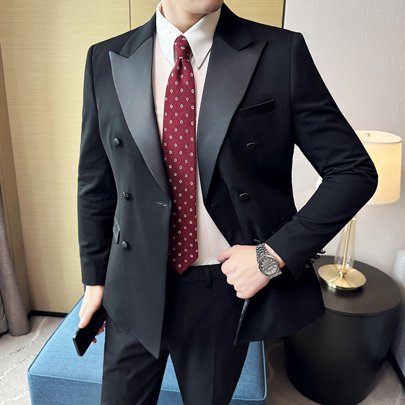 结婚礼服西装套装双排扣两件套8805-P210,男装西服套装,星座1606-1