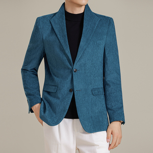 男士韩版修身西服新中式立领时尚休闲西装外套DX65-P148图片