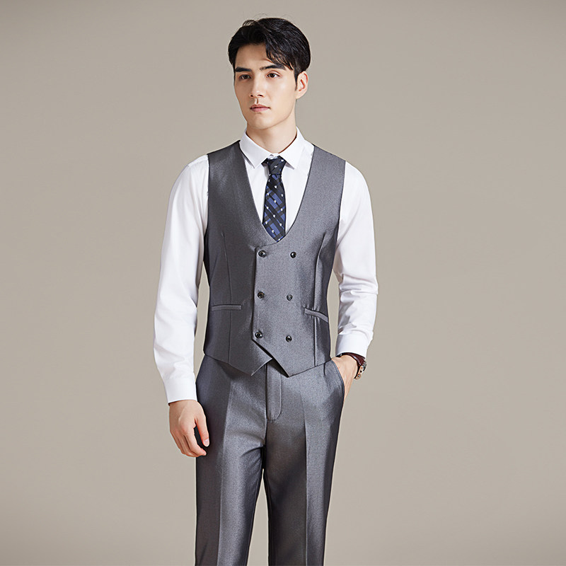 简约韩版修身西装马甲套MJT2517-P130,男装西服套装,星座1606-1