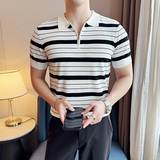 夏季男士PLO衫针织衫拉链上衣1232-P58，男装针织衫/毛衣，星座1606-1