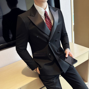 结婚礼服西装套装双排扣两件套8805-P210图片
