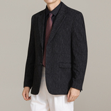男士韩版修身西服时尚休闲流星雨条纹西装外套DX71-P148，男装西服套装，星座1606-1