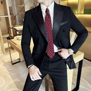 结婚礼服西装套装双排扣两件套8805-P210图片